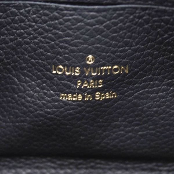 LOUIS VUITTON Double Zip Pochette Monogram Empreinte Crossbody Bag Black