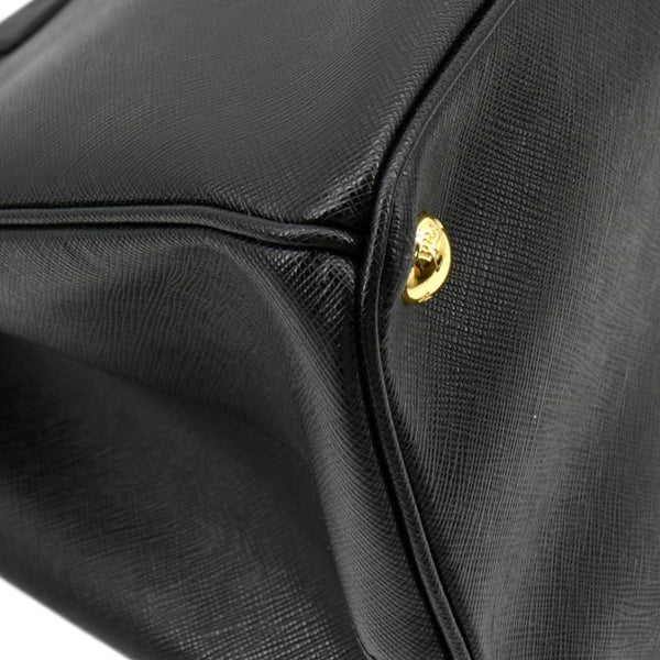 PRADA Galleria Double-Zip Saffiano Leather Tote Bag Black