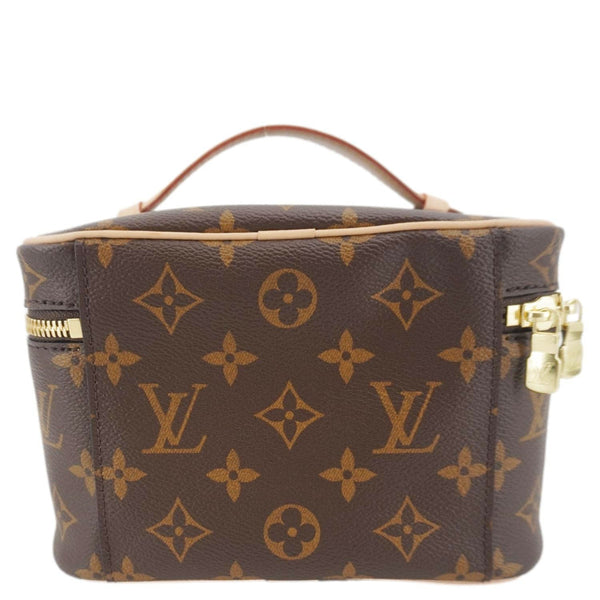 LOUIS VUITTON Nice Mini Monogram Canvas Toiletry Pouch Brown