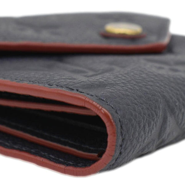 LOUIS VUITTON Victorine Monogram Empreinte Wallet Navy Blue