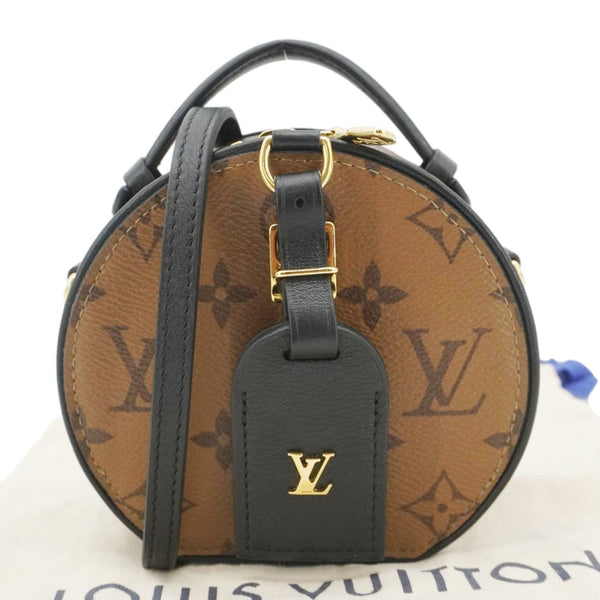 LOUIS VUITTON Mini Boite Chapeau Reverse Monogram Canvas Shoulder Bag Brown