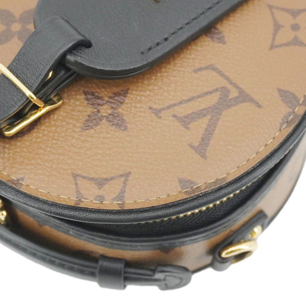 LOUIS VUITTON Mini Boite Chapeau Reverse Monogram Canvas Shoulder Bag Brown