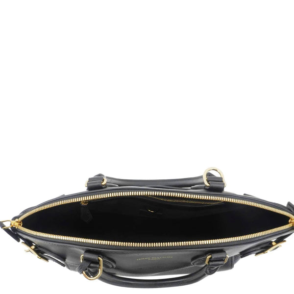 LOUIS VUITTON Vendome MM Taurillon Leather Shoulder Bag Black