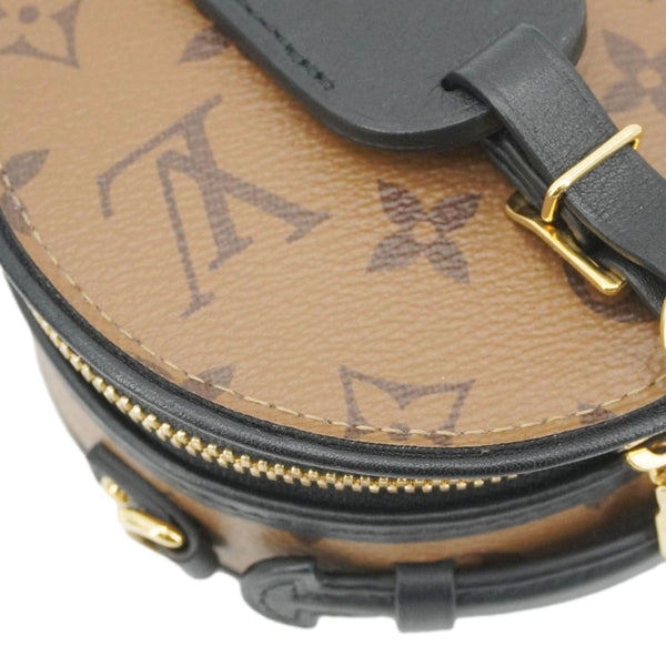 LOUIS VUITTON Mini Boite Chapeau Reverse Monogram Canvas Shoulder Bag Brown