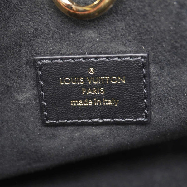 LOUIS VUITTON Vendome MM Taurillon Leather Shoulder Bag Black