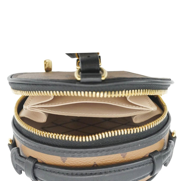 LOUIS VUITTON Mini Boite Chapeau Reverse Monogram Canvas Shoulder Bag Brown