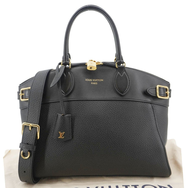 LOUIS VUITTON Vendome MM Taurillon Leather Shoulder Bag Black