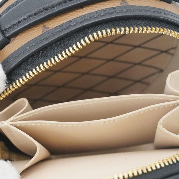 LOUIS VUITTON Mini Boite Chapeau Reverse Monogram Canvas Shoulder Bag Brown