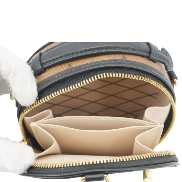 LOUIS VUITTON Mini Boite Chapeau Reverse Monogram Canvas Shoulder Bag Brown