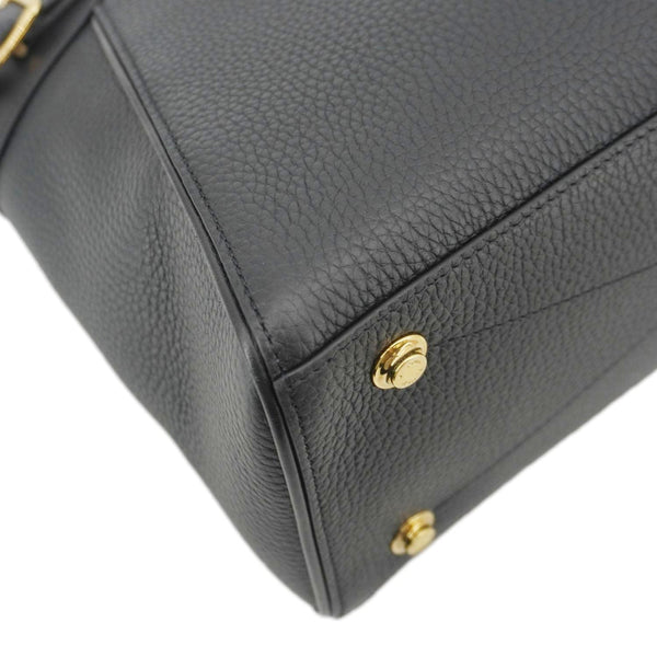 LOUIS VUITTON Vendome MM Taurillon Leather Shoulder Bag Black