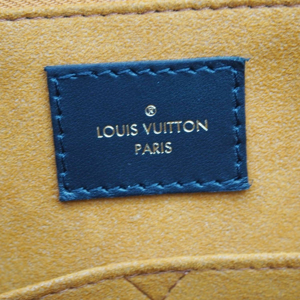 LOUIS VUITTON Onthego MM Giant Monogram Empreinte Leather Tote Bag Black