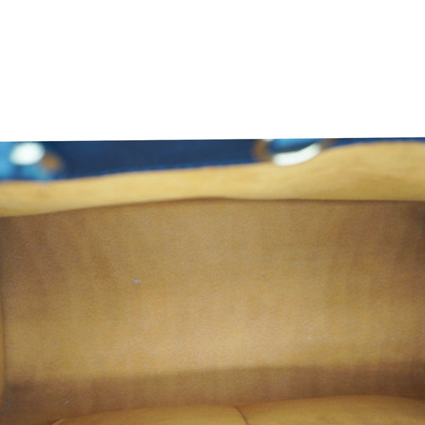 LOUIS VUITTON Onthego MM Giant Monogram Empreinte Leather Tote Bag Black