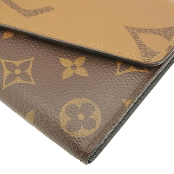 LOUIS VUITTON Sarah Monogram Reverse Canvas Wallet Brown