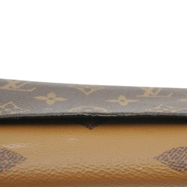 LOUIS VUITTON Sarah Monogram Reverse Canvas Wallet Brown