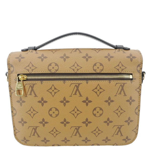 LOUIS VUITTON Metis Pochette Reverse Monogram Canvas Crossbody Bag Brown