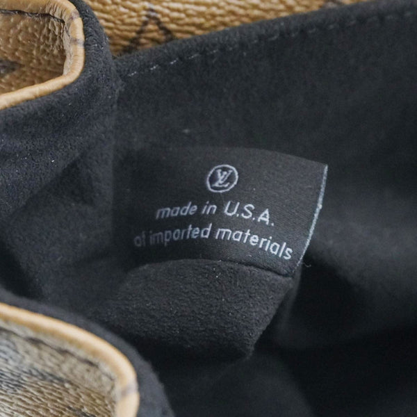 LOUIS VUITTON Metis Pochette Reverse Monogram Canvas Crossbody Bag Brown