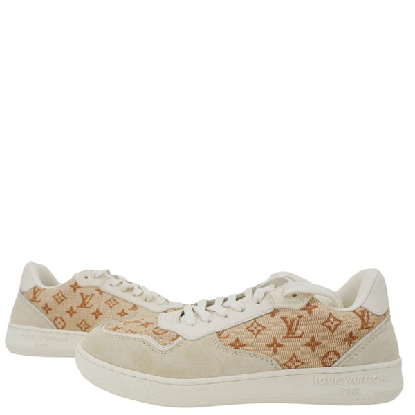 LOUIS VUITTON LV Stadium Monogram raffia Sneaker Natural