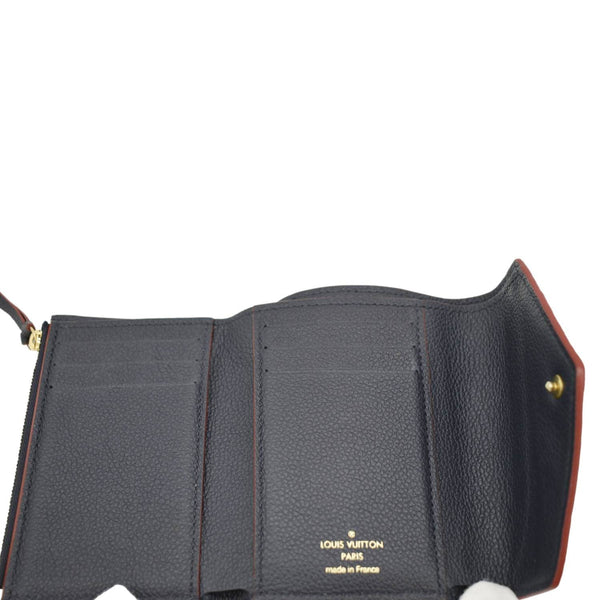LOUIS VUITTON Victorine Monogram Empreinte Wallet Navy Blue