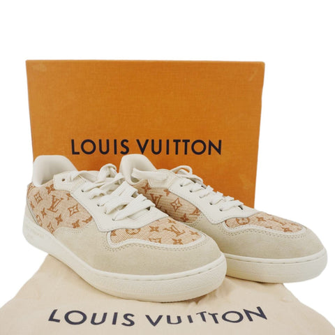 LOUIS VUITTON LV Stadium Monogram raffia Sneaker Natural
