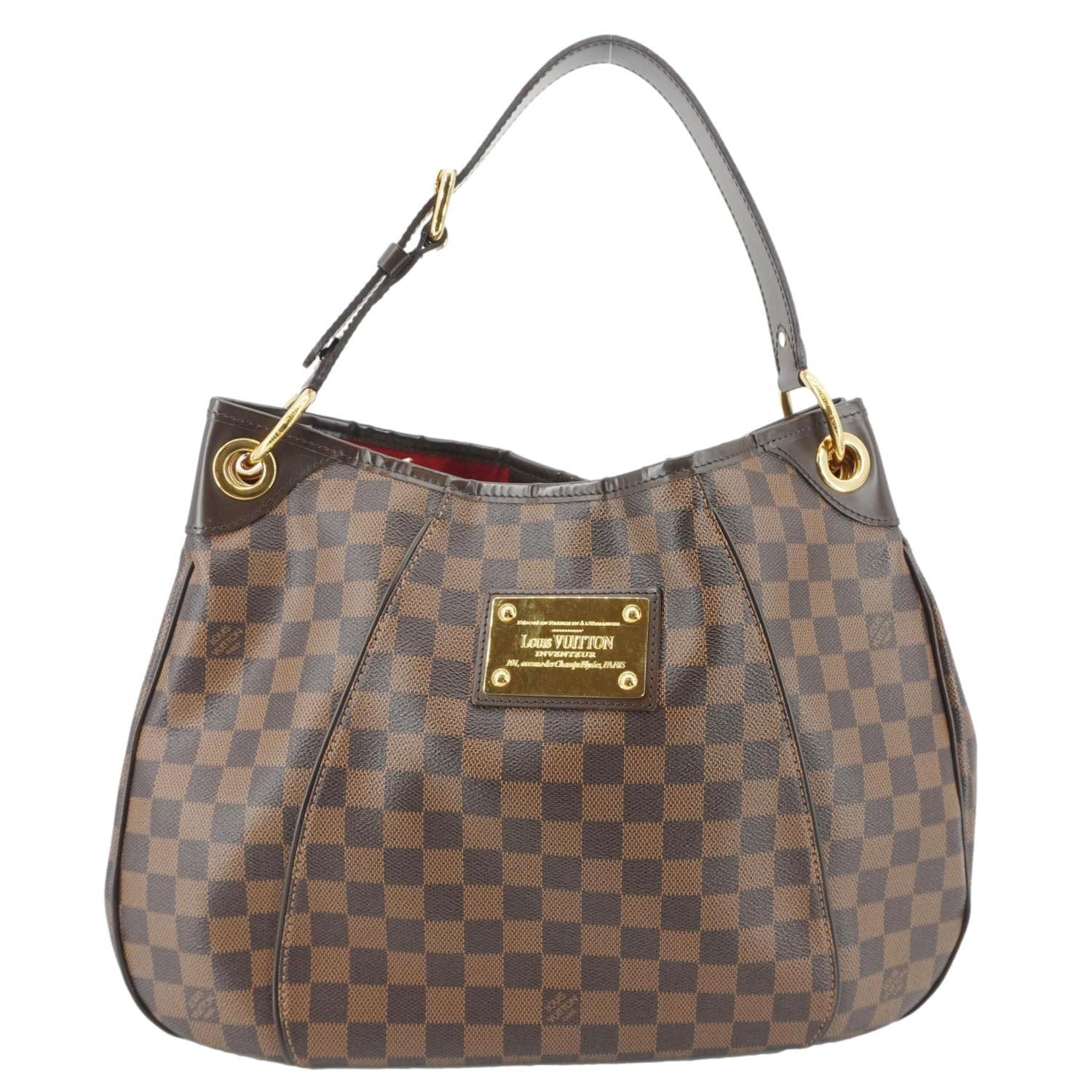 LOUIS VUITTON Galliera PM Made to Order Damier Ebene Shoulder Bag Brown