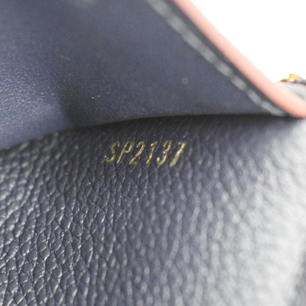 LOUIS VUITTON Victorine Monogram Empreinte Wallet Navy Blue