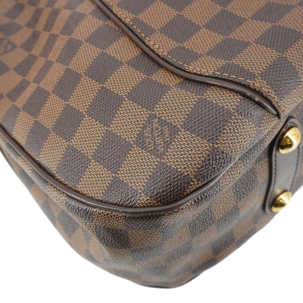 LOUIS VUITTON Galliera PM Made to Order Damier Ebene Shoulder Bag Brown