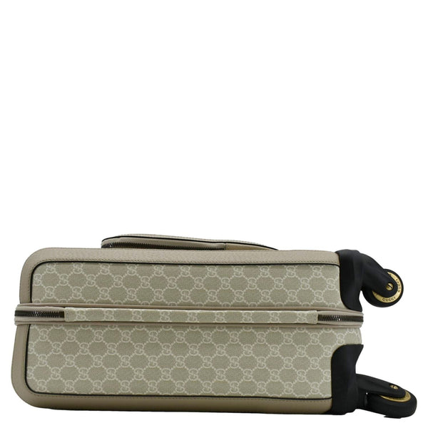 GUCCI Savoy Cabin Trolley Small GG Supreme Canvas Travel Bag Beige 693646