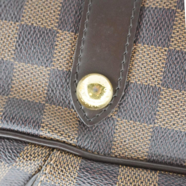 LOUIS VUITTON Galliera PM Made to Order Damier Ebene Shoulder Bag Brown