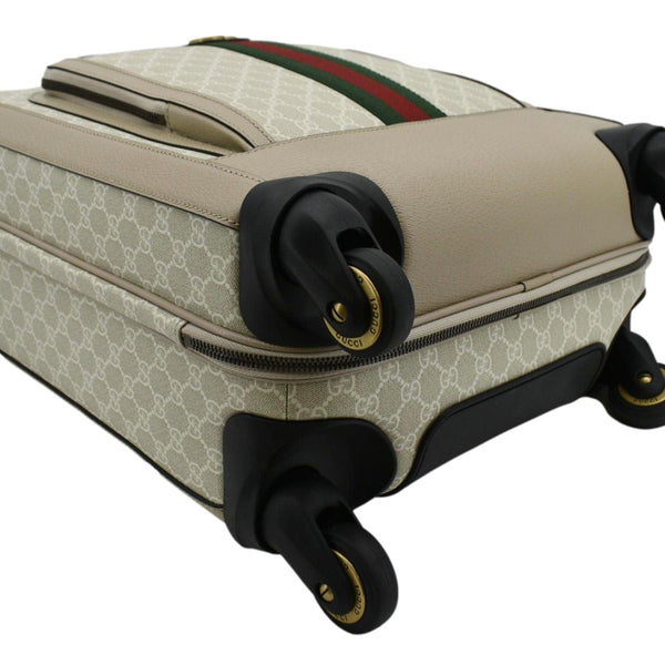GUCCI Savoy Cabin Trolley Small GG Supreme Canvas Travel Bag Beige 693646