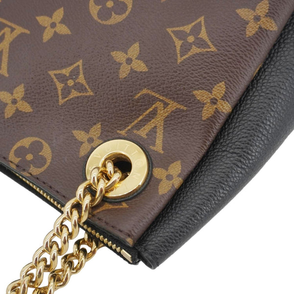 LOUIS VUITTON Surene BB Monogram Canvas Shoulder Bag Black