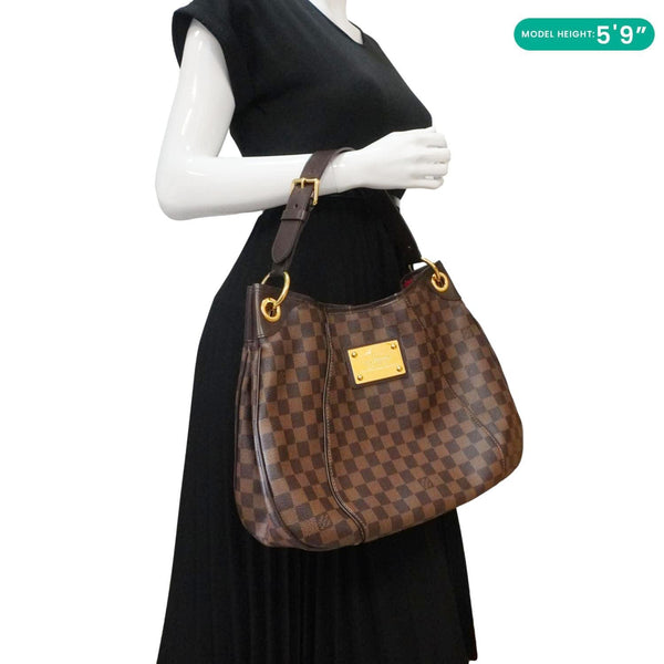 LOUIS VUITTON Galliera PM Made to Order Damier Ebene Shoulder Bag Brown