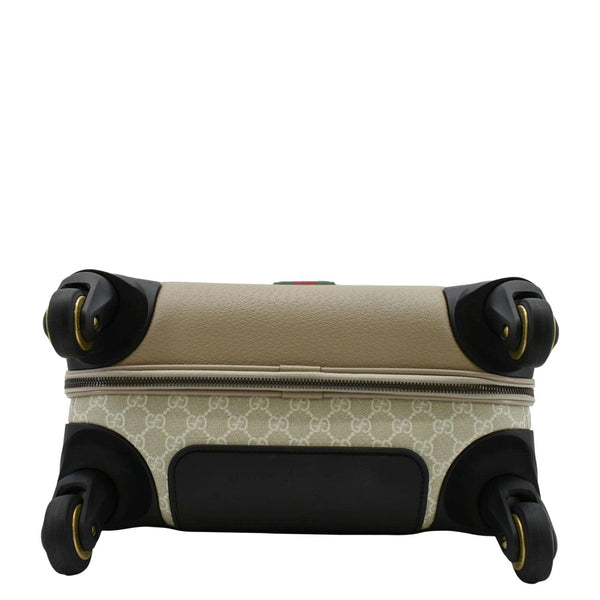 GUCCI Savoy Cabin Trolley Small GG Supreme Canvas Travel Bag Beige 693646