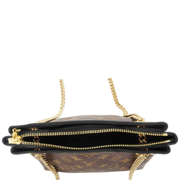 LOUIS VUITTON Surene BB Monogram Canvas Shoulder Bag Black