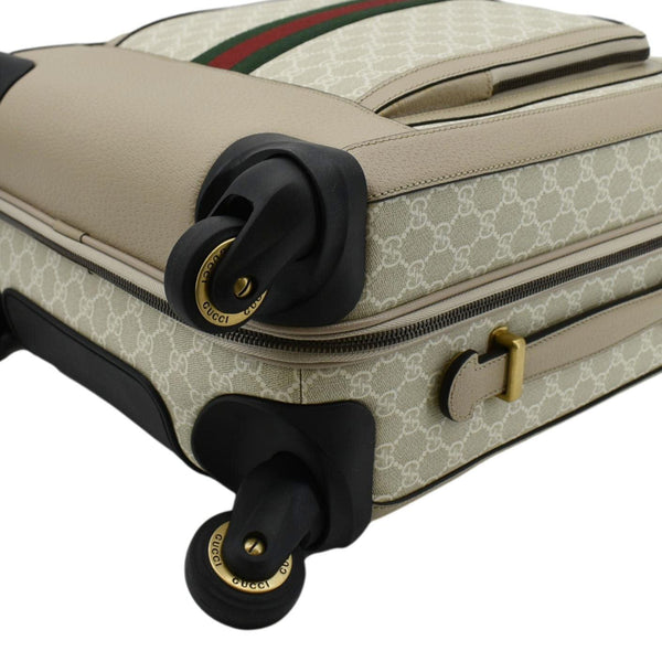 GUCCI Savoy Cabin Trolley Small GG Supreme Canvas Travel Bag Beige 693646
