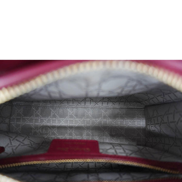 CHRISTIAN DIOR Lady Dior Medium Cannage Leather Crossbody Bag Red