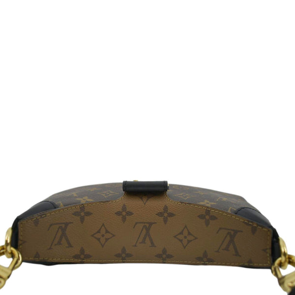 LOUIS VUITTON Twinny Monogram Canvas Shoulder Bag Brown