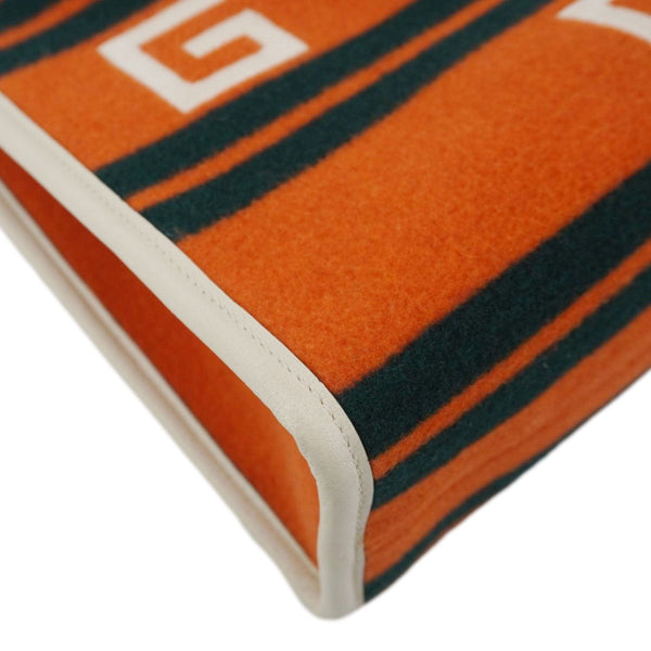GUCCI Pyeongchang Wool Tote Shoulder Bag Orange 675888