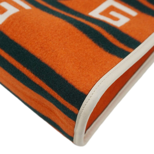 GUCCI Pyeongchang Wool Tote Shoulder Bag Orange 675888