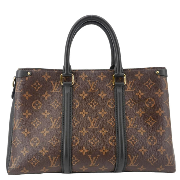 LOUIS VUITTON Soufflot MM Monogram Canvas Shoulder Bag Brown