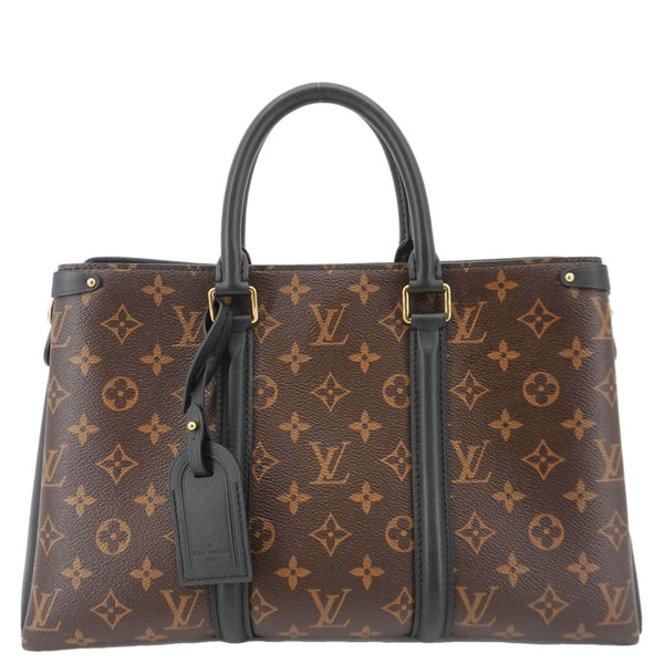 LOUIS VUITTON Soufflot MM Monogram Canvas Shoulder Bag Brown