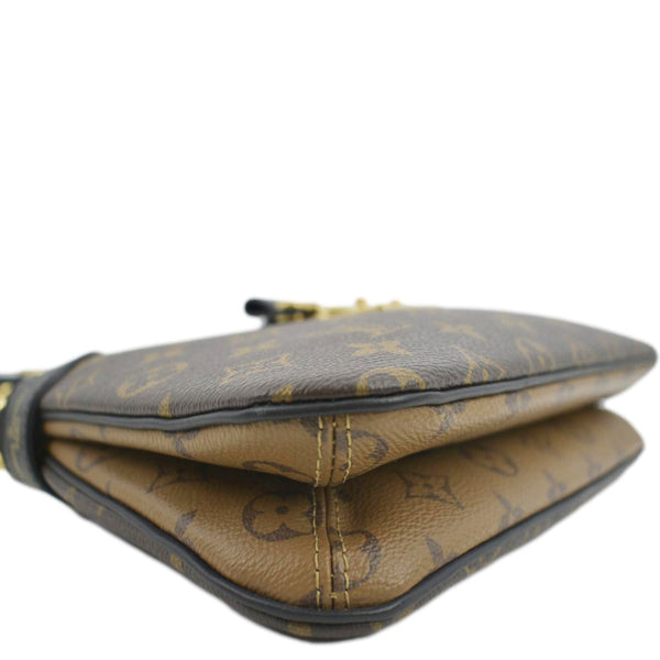 LOUIS VUITTON Twinny Monogram Canvas Shoulder Bag Brown