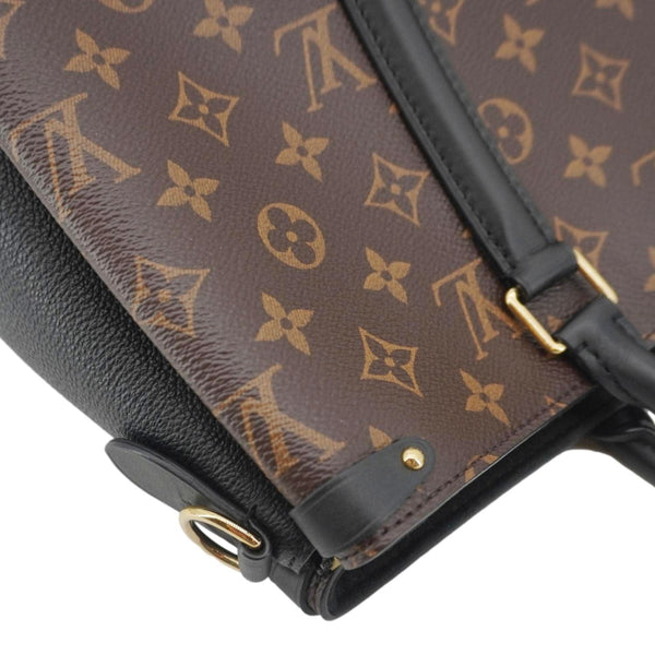 LOUIS VUITTON Soufflot MM Monogram Canvas Shoulder Bag Brown