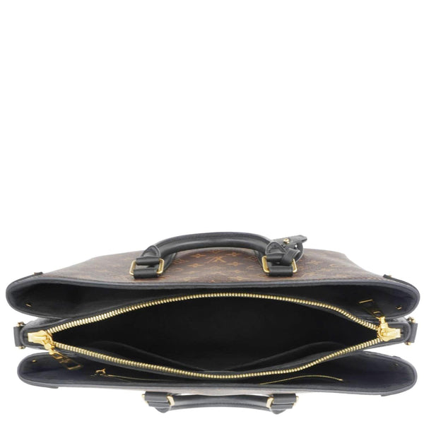 LOUIS VUITTON Soufflot MM Monogram Canvas Shoulder Bag Brown