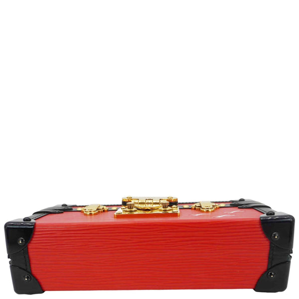 LOUIS VUITTON Petite Malle Epi Leather Shoulder Bag Coquelicot