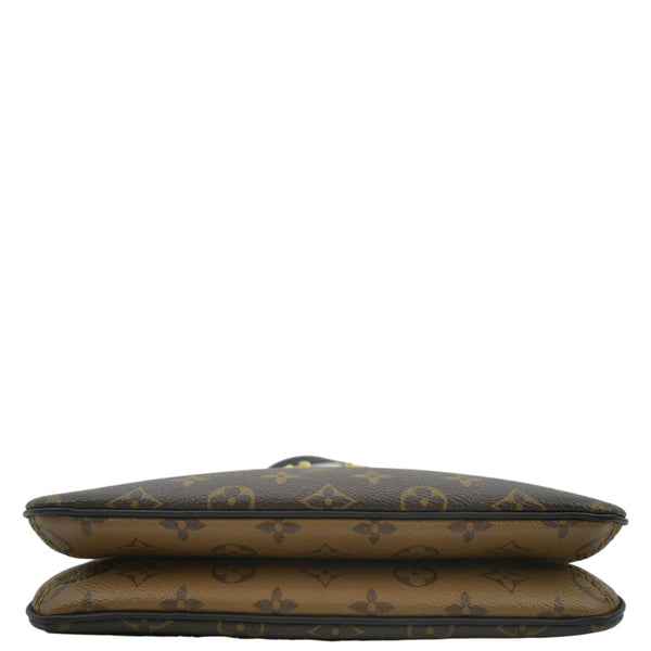 LOUIS VUITTON Twinny Monogram Canvas Shoulder Bag Brown