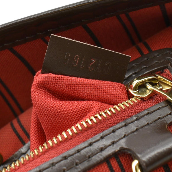 LOUIS VUITTON Delightful MM Damier Ebene Hobo Bag Brown