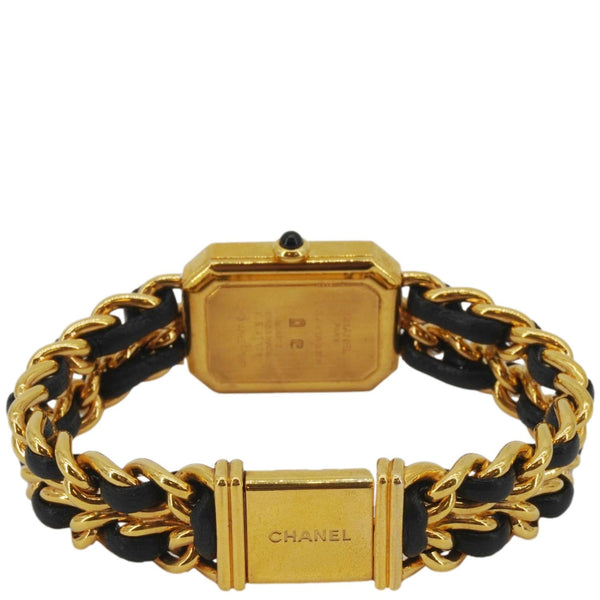 CHANEL 20mm Chain Premiere Stainless Steel Lambskin Quartz Watch Gold