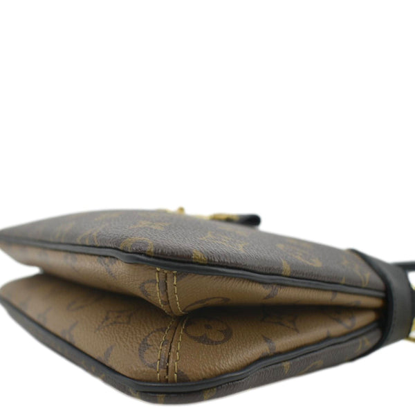 LOUIS VUITTON Twinny Monogram Canvas Shoulder Bag Brown