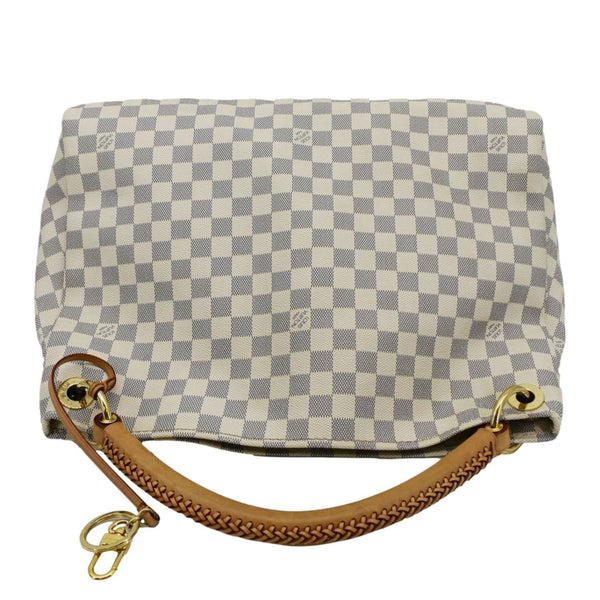 LOUIS VUITTON Artsy MM Damier Azur Hobo Bag White