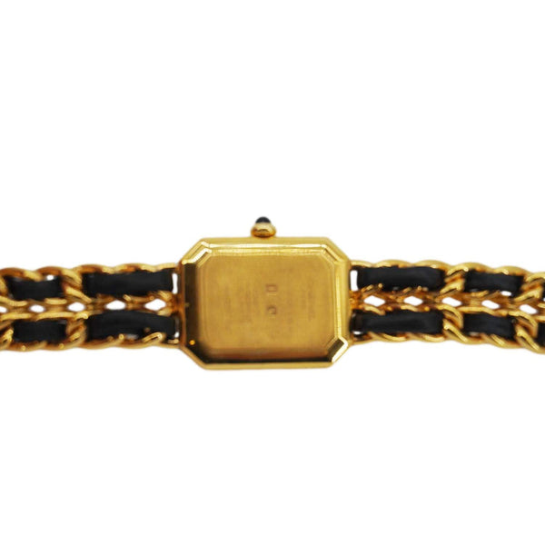 CHANEL 20mm Chain Premiere Stainless Steel Lambskin Quartz Watch Gold